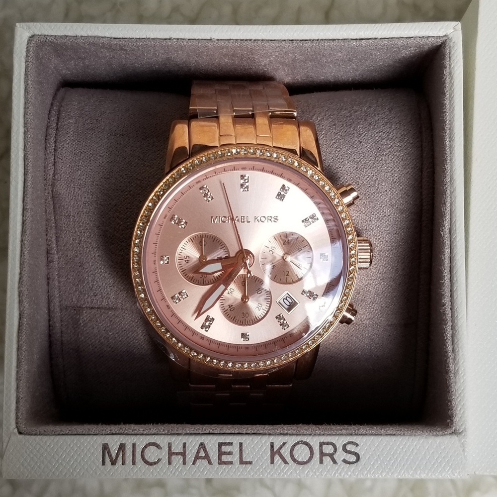 Michael Kors Ritz Watch - Rose Gold (MK6463)